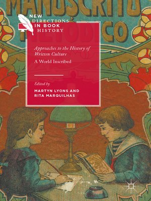 cover image of Approaches to the History of Written Culture